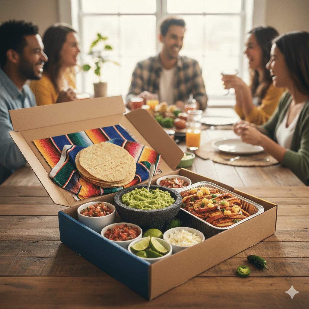 Comida preparada para entregar.